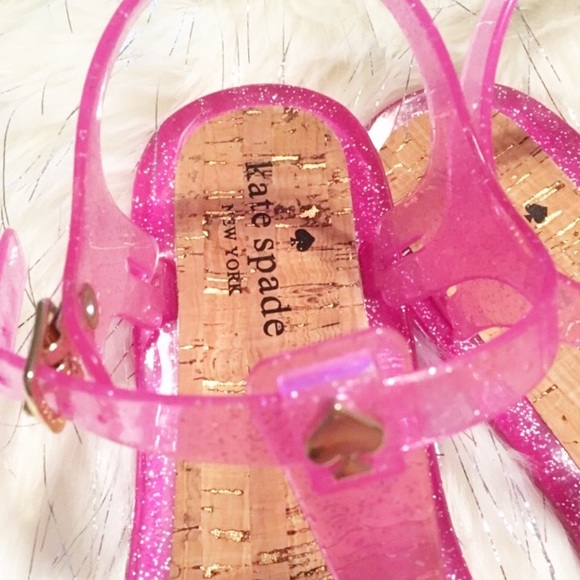kate spade Shoes New Kate Spade Yari Glitter Jelly Sandals Poshmark